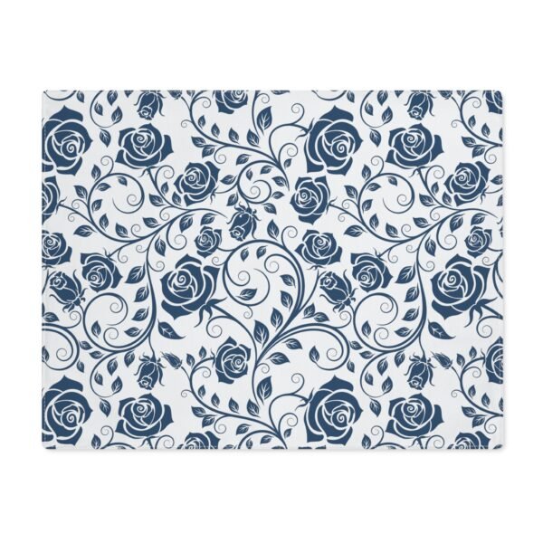 Blue Vintage Roses Placemat