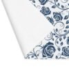 Blue Vintage Roses Placemat showing backside