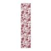 Burgundy Vintage Roses floral table runner polyester
