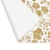 Gold Vintage Roses Placemat showing backside