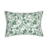 Green Roses Lumbar Pillow