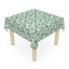 Green Vintage Roses Tablecloth on square table