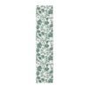 Green Vintage Roses floral table runner cotton