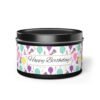 Happy Birthday Black 8oz Candle Tin