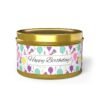 Happy Birthday Gold 8oz Candle Tin