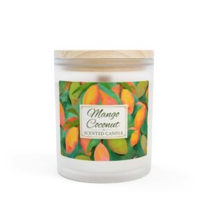 Mango Coconut wood wick candle
