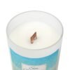 Sea Minerals wood wick candle top view