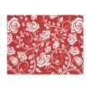 White Red Vintage Roses Placemat