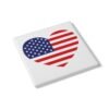 american flag heart ceramic tile coaster side view american flag heart ceramic tile coaster side view