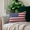 american flag lumbar pillow on sofa american flag lumbar pillow on sofa