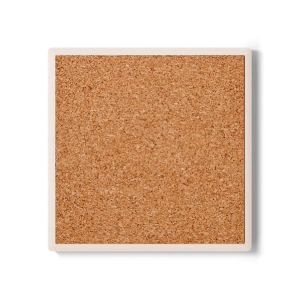 bohemian rose ceramic tile coaster square cork backing