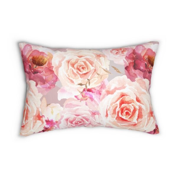 bohemian rose lumbar pillow