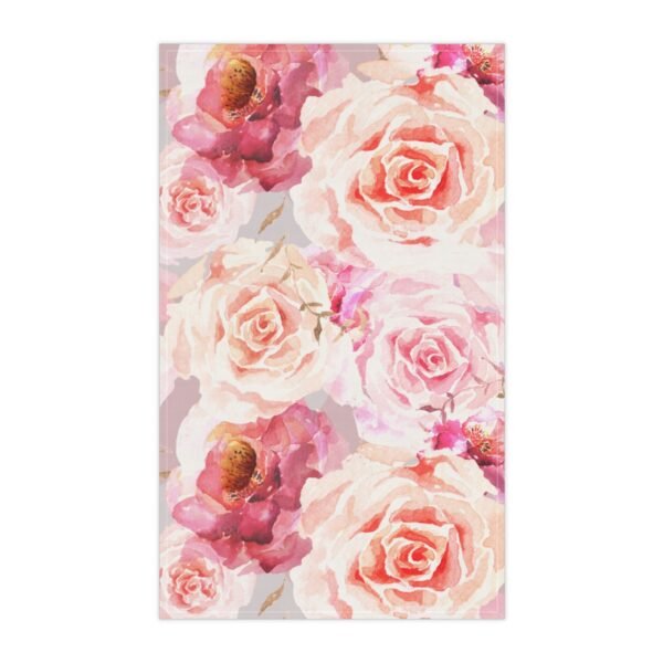 bohemian rose tea towel