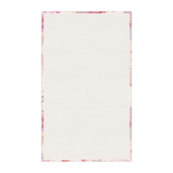 bohemian rose tea towel backview