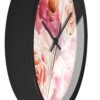 bohemian rose wall clock black side view bohemian rose wall clock black side view