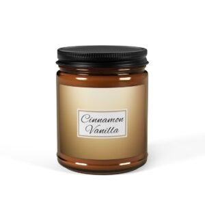 cinnamon vanilla candle 9oz amber jar cinnamon vanilla candle 9oz amber jar