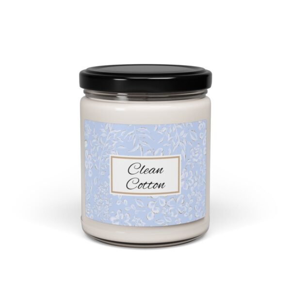 clean cotton candle 9oz clear jar