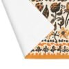 fall flowers cotton placemat showing backside fall flowers cotton placemat showing backside