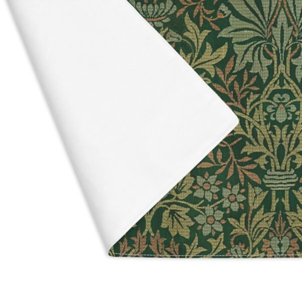 flower garden by william morris placemat back side view