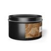 fresh coffee 4oz candle black tin jar side view