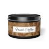 fresh coffee 8oz candle black tin jar