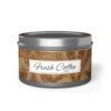 fresh coffee 8oz candle silver tin jar