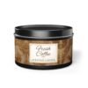 fresh coffee coconut soy wax candle black 8 oz jar