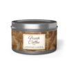 fresh coffee coconut soy wax candle silver 8 oz jar