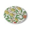 fruit William Morris ceramic tile coaster round side view fruit William Morris ceramic tile coaster round side view