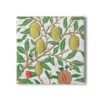 fruit William Morris ceramic tile coaster square fruit William Morris ceramic tile coaster square