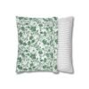 green roses pillowcase cover