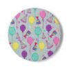 happy birthday ceramic tile coaster round