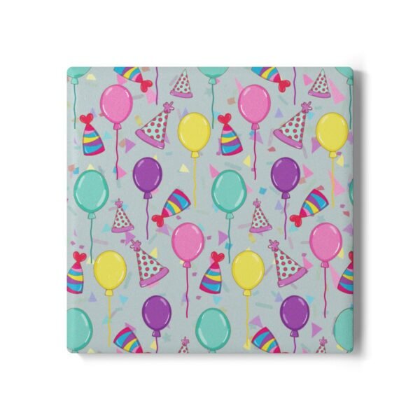 happy birthday ceramic tile coaster square