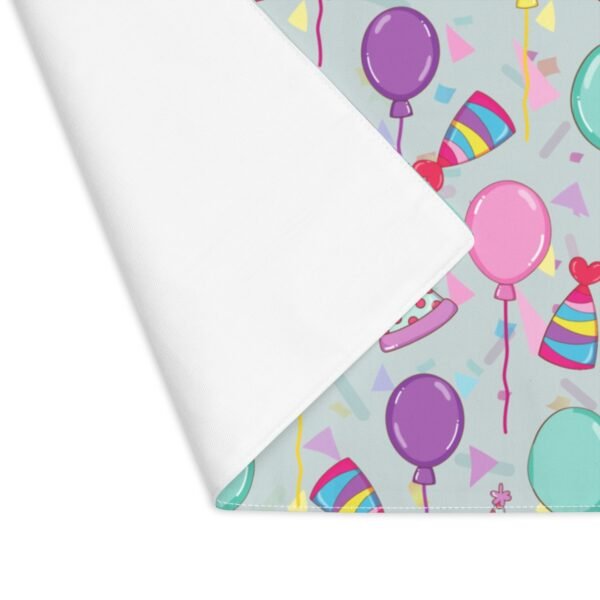 happy birthday placemat gray showing back side happy birthday placemat gray showing back side