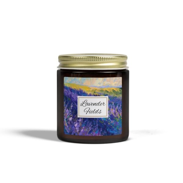 lavender fields 4oz Candle Amber Jar lavender fields 4oz Candle Amber Jar