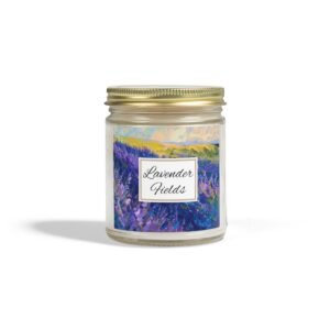 lavender fields 9oz Candle Clear Jar