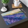 lavender fields placemat on table