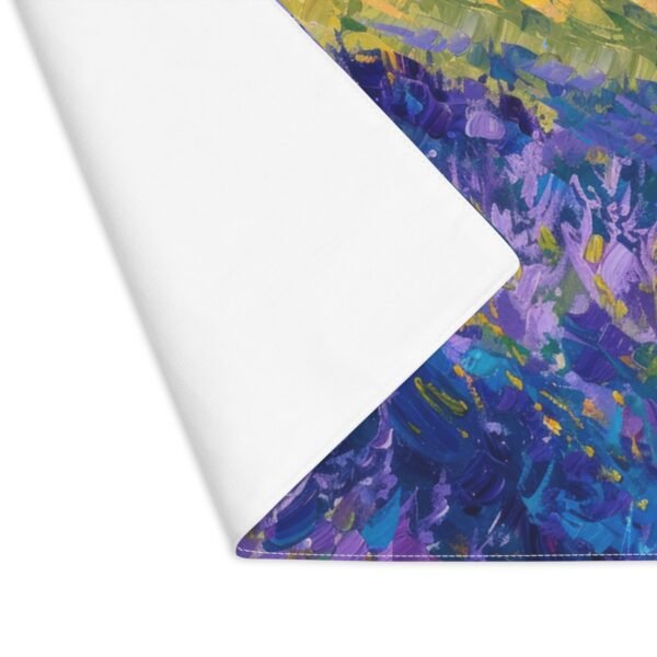 lavender fields placemat showing back side