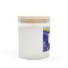 lavender fields wood wick candle side view