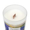 lavender fields wood wick candle top view