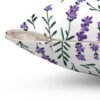 lavender sprigs pillow with zipper closure
