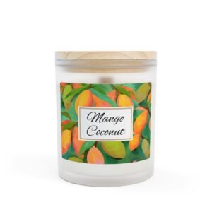 mango coconut wood wick candle