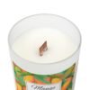 mango coconut wood wick candle top view mango coconut wood wick candle top view