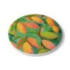 mangoes ceramic tile coaster round side view
