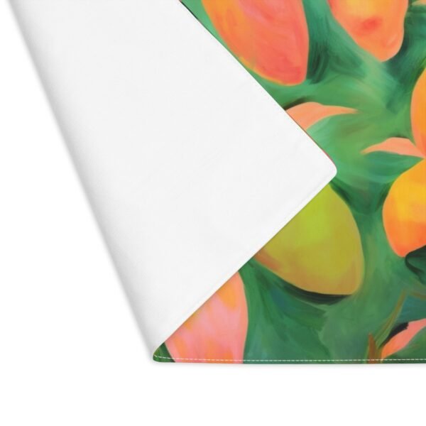 mangoes placemat showing back side