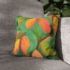 mangoes square pillow on sofa mangoes square pillow on sofa