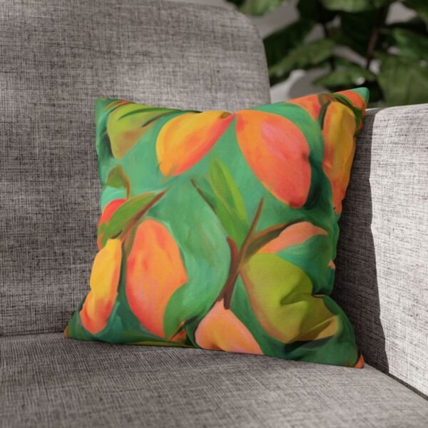 mangoes square pillow on sofa mangoes square pillow on sofa