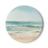 ocean breeze ceramic tile coaster round