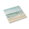 ocean breeze ceramic tile coaster square side view