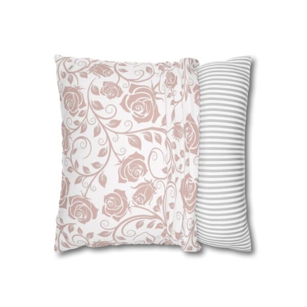 pink vintage roses throw pillow no insert